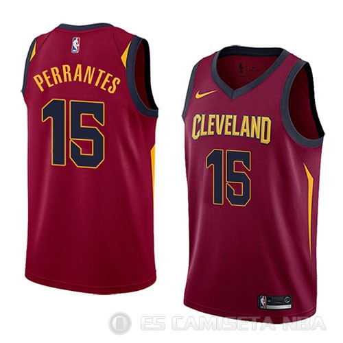 Camiseta London Perrantes #15 Cleveland Cavaliers Icon 2018 Rojo - Haga un click en la imagen para cerrar
